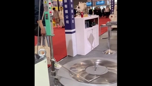 50-ton knuckle joint press with dual feeders for square pin terminals