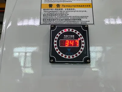 Press angle indicator