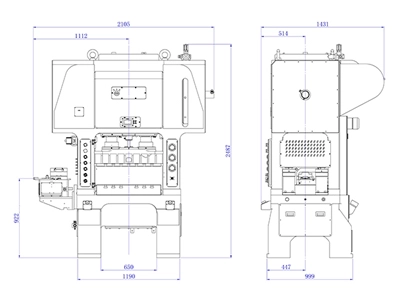 Mechanical Straight Side Press (45 ton), MDH-45T