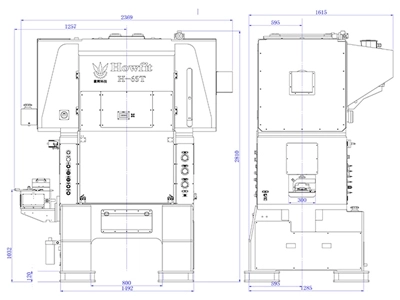 Mechanical Straight Side Press (65 ton), MDH-65T