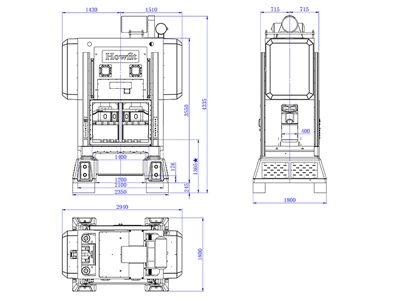 Straight Side Crank Press (125 ton), DDL-125T