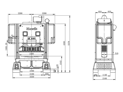 Straight Side Crank Press (300 ton), DDL-300T