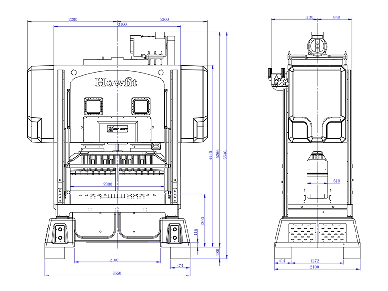 Straight Side Crank Press (300 ton), DDH-300T