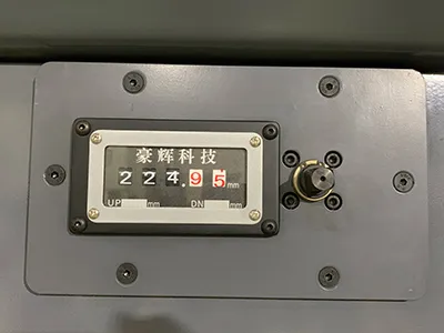 Press angle indicator