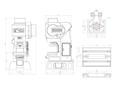 Mechanical C-Frame Press (45 ton), HC-45T