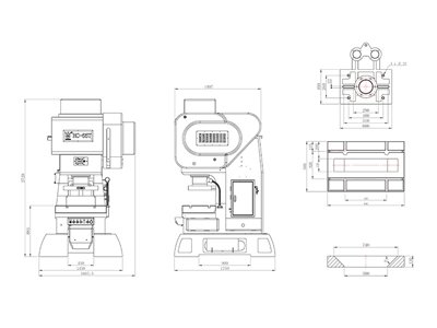 Mechanical C-Frame Press (65 ton), HC-65T