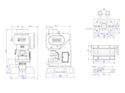 Mechanical C-Frame Press (65 ton), HC-65TW