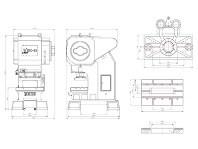 Mechanical C-Frame Press (85 ton), HHC-85T